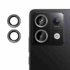 For Redmi Note 13 Pro 5G Kalebol No Flicker Ultra-Thin Individual Camera Lens Tempered Glass Film(Black) - 1