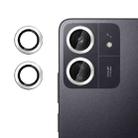 For Redmi 13C 4G Kalebol No Flicker Ultra-Thin Individual Camera Lens Tempered Glass Film(Silver) - 1