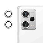 For Redmi Note 12 Pro+ Kalebol No Flicker Ultra-Thin Individual Camera Lens Tempered Glass Film(Silver) - 1