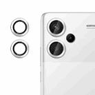 For Redmi Note 13 Pro+ Kalebol No Flicker Ultra-Thin Individual Camera Lens Tempered Glass Film(Silver) - 1