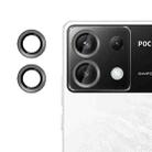 For Xiaomi Poco X6 Kalebol No Flicker Ultra-Thin Individual Camera Lens Tempered Glass Film(Black) - 1