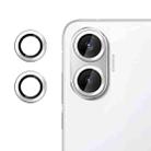 For Redmi  Turbo 4 Pro Kalebol No Flicker Ultra-Thin Individual Camera Lens Tempered Glass Film(Silver) - 1