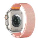 For Apple Watch 46mm / 49mm / 45mm / 44mm Adjustable Single Loop Elastic Nylon Watch Band(Pink) - 1