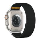 For Apple Watch 42mm / 41mm / 40mm / 38mm Adjustable Single Loop Elastic Nylon Watch Band(Black) - 1