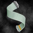 22mm Adjustable Single Loop Elastic Nylon Watch Band(Mint Green) - 3