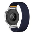 22mm Adjustable Single Loop Elastic Nylon Watch Band(Dark Blue) - 1