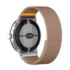 For Google Pixel Watch 3 45mm Adjustable Single Loop Elastic Nylon Watch Band(Milk Tea) - 2