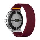 For Google Pixel Watch 3 45mm Adjustable Single Loop Elastic Nylon Watch Band(Wine Red) - 2