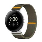 For Google Pixel Watch 3 45mm Adjustable Single Loop Elastic Nylon Watch Band(Army Green) - 1