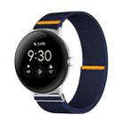 For Google Pixel Watch 3 45mm Adjustable Single Loop Elastic Nylon Watch Band(Dark Blue) - 1