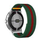 For Google Pixel Watch 3 45mm Adjustable Single Loop Elastic Nylon Watch Band(Green Red) - 2