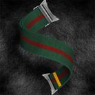 For Google Pixel Watch 3 45mm Adjustable Single Loop Elastic Nylon Watch Band(Green Red) - 3