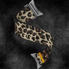 For Google Pixel Watch 3 45mm Adjustable Single Loop Elastic Nylon Watch Band(Leopard Print) - 3