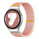 For Samsung Galaxy Watch FE / 7 / 6 / 5 / 4 Adjustable Single Loop Elastic Nylon Watch Band(Pink) - 1