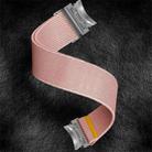 For Samsung Galaxy Watch FE / 7 / 6 / 5 / 4 Adjustable Single Loop Elastic Nylon Watch Band(Pink) - 3