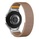 For Samsung Galaxy Watch FE / 7 / 6 / 5 / 4 Adjustable Single Loop Elastic Nylon Watch Band(Milk Tea) - 2