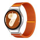 For Samsung Galaxy Watch FE / 7 / 6 / 5 / 4 Adjustable Single Loop Elastic Nylon Watch Band(Orange) - 1