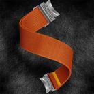 For Samsung Galaxy Watch FE / 7 / 6 / 5 / 4 Adjustable Single Loop Elastic Nylon Watch Band(Orange) - 3