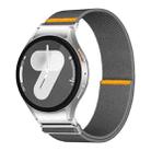 For Samsung Galaxy Watch FE / 7 / 6 / 5 / 4 Adjustable Single Loop Elastic Nylon Watch Band(Gray) - 1