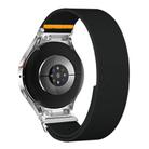 For Samsung Galaxy Watch FE / 7 / 6 / 5 / 4 Adjustable Single Loop Elastic Nylon Watch Band(Black) - 2