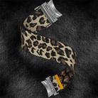 For Samsung Galaxy Watch FE / 7 / 6 / 5 / 4 Adjustable Single Loop Elastic Nylon Watch Band(Leopard Print) - 3