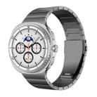 For Samsung Galaxy Watch8 / Watch8 Classic Integrated One Bead Stainless Steel Watch Band(Gray) - 1