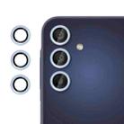 For Samsung Galaxy A25 5G Kalebol No Flicker Ultra-Thin Individual Camera Lens Tempered Glass Film(Distant Peak Blue) - 1