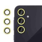 For Samsung Galaxy A55 5G Kalebol No Flicker Ultra-Thin Individual Camera Lens Tempered Glass Film(Gold) - 1