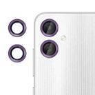 For Samsung Galaxy A06 5G Kalebol No Flicker Ultra-Thin Individual Camera Lens Tempered Glass Film(Purple) - 1