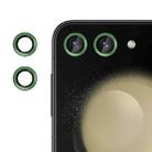 For Samsung Galaxy Z Flip5  Kalebol No Flicker Ultra-Thin Individual Camera Lens Tempered Glass Film(Green) - 1