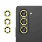 For Samsung Galaxy Z Fold5  Kalebol No Flicker Ultra-Thin Individual Camera Lens Tempered Glass Film(Gold) - 1
