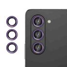 For Samsung Galaxy Z Fold5  Kalebol No Flicker Ultra-Thin Individual Camera Lens Tempered Glass Film(Purple) - 1