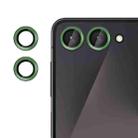 For Samsung Galaxy Z Flip7 Kalebol No Flicker Ultra-Thin Individual Camera Lens Tempered Glass Film(Green) - 1