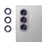 For Samsung Galaxy Z Fold7 Kalebol No Flicker Ultra-Thin Individual Camera Lens Tempered Glass Film(Purple) - 1