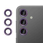 For Samsung Galaxy S25 FE 5G Kalebol No Flicker Ultra-Thin Individual Camera Lens Tempered Glass Film(Purple) - 1