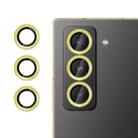 For Samsung Galaxy Z Fold Special Kalebol No Flicker Ultra-Thin Individual Camera Lens Tempered Glass Film(Gold) - 1
