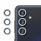 For Samsung Galaxy M55 Kalebol No Flicker Ultra-Thin Individual Camera Lens Tempered Glass Film(Distant Peak Blue) - 1