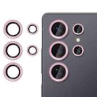 For Samsung Galaxy S25 Ultra 5G Kalebol No Flicker Ultra-Thin Individual Camera Lens Tempered Glass Film(Pink) - 1