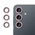 For Samsung Galaxy S25+ 5G Kalebol No Flicker Ultra-Thin Individual Camera Lens Tempered Glass Film(Pink) - 1