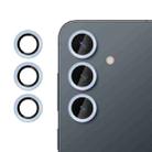 For Samsung Galaxy S25 5G Kalebol No Flicker Ultra-Thin Individual Camera Lens Tempered Glass Film(Distant Peak Blue) - 1