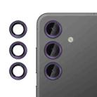 For Samsung Galaxy S24 5G Kalebol No Flicker Ultra-Thin Individual Camera Lens Tempered Glass Film(Dark Purple) - 1