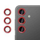 For Samsung Galaxy S24 5G Kalebol No Flicker Ultra-Thin Individual Camera Lens Tempered Glass Film(Red) - 1