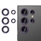 For Samsung Galaxy S24 Ultra 5G Kalebol No Flicker Ultra-Thin Individual Camera Lens Tempered Glass Film(Dark Purple) - 1