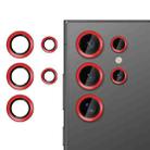 For Samsung Galaxy S24 Ultra 5G Kalebol No Flicker Ultra-Thin Individual Camera Lens Tempered Glass Film(Red) - 1