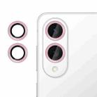 For Samsung Galaxy S25 Edge 5G Kalebol No Flicker Ultra-Thin Individual Camera Lens Tempered Glass Film(Pink) - 1