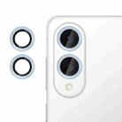 For Samsung Galaxy S25 Edge 5G Kalebol No Flicker Ultra-Thin Individual Camera Lens Tempered Glass Film(Distant Peak Blue) - 1