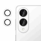 For Samsung Galaxy S25 Edge 5G Kalebol No Flicker Ultra-Thin Individual Camera Lens Tempered Glass Film(Transparent) - 1