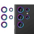 For Samsung Galaxy S23 Ultra 5G Kalebol No Flicker Ultra-Thin Individual Camera Lens Tempered Glass Film(Colorful) - 1