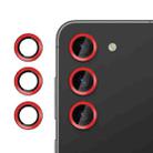 For Samsung Galaxy S23+ 5G Kalebol No Flicker Ultra-Thin Individual Camera Lens Tempered Glass Film(Red) - 1
