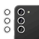 For Samsung Galaxy S23 5G Kalebol No Flicker Ultra-Thin Individual Camera Lens Tempered Glass Film(Silver) - 1
